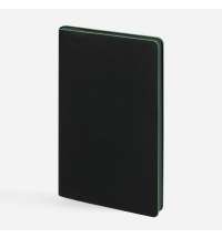 Ежедневник Trait, недатированный, черный с зеленым