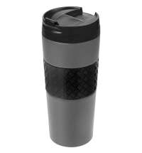 Термостакан Hard Work, вакуумный, темно-серый (графит)