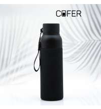 Термобутылка Button Black