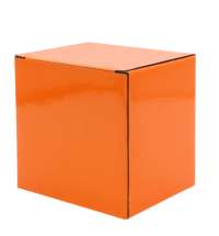 Коробка глянцевая для кружки Make me, оранжевая