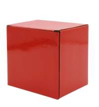 Коробка глянцевая для кружки Make me, красная