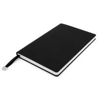 Блокнот A5 Officer в мягком переплёте с металлической биркой, чёрный