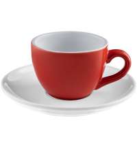 Чайная пара Cozy Morning, красная с белым