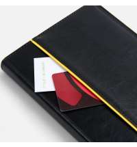 Ежедневник Alanis, недатированный, черный c желтым