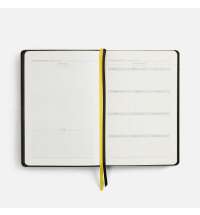 Ежедневник Alanis, недатированный, черный c желтым