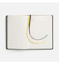 Ежедневник Alanis, недатированный, черный c желтым