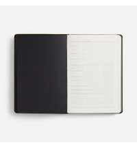 Ежедневник Alanis, недатированный, черный c желтым