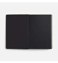 Ежедневник Alanis, недатированный, черный c желтым