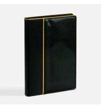 Ежедневник Alanis, недатированный, черный c желтым