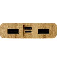 Внешний беспроводной аккумулятор из бамбука «Bamboo Air», 10000 mAh