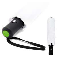 Автоматический противоштормовой зонт Vortex To Go, белый/салатовый