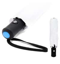 Автоматический противоштормовой зонт Vortex To Go, белый/голубой