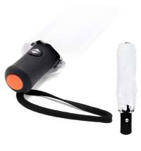 Автоматический противоштормовой зонт Vortex To Go, белый/оранжевый