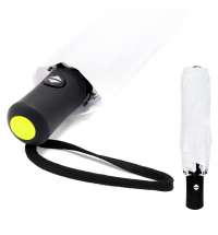 Автоматический противоштормовой зонт Vortex To Go, белый/жёлтый