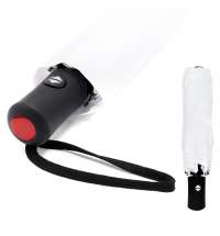 Автоматический противоштормовой зонт Vortex To Go, белый/красный