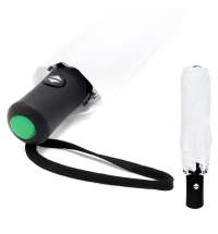 Автоматический противоштормовой зонт Vortex To Go, белый/зелёный