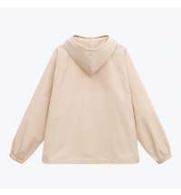 Ветровка (анорак) оверсайз унисекс RISSMAN, бежевая, размер M/L