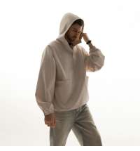 Ветровка (анорак) оверсайз унисекс RISSMAN, бежевая