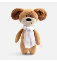 Мягкая игрушка Beastie Toys, собачка с белым шарфом