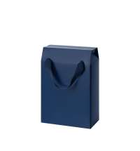 Подарочная коробка-пакет универсальная малая, синяя