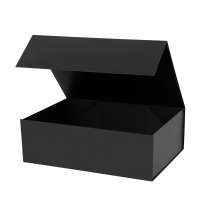Подарочная коробка-трансформер средняя, черная