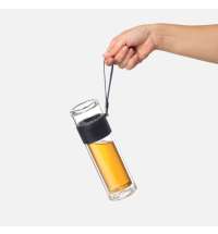 Бутылка стеклянная с двойными стенками Terso, синяя