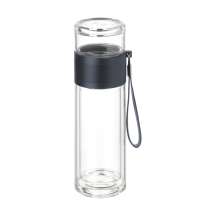 Бутылка стеклянная с двойными стенками Terso, синяя