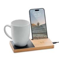 Зарядное устройство Allow c беспроводной зарядкой, светло-коричневый