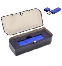 Флешка Loon 16 Гб в футляре, синяя