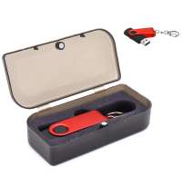 Флешка Twist Color 16 Гб в футляре, красная