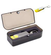 Флешка Twist 16 Гб в футляре, желтая