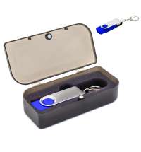 Флешка Twist 16 Гб в футляре, синяя