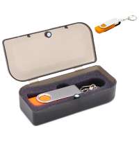 Флешка Twist 16 Гб в футляре, оранжевая