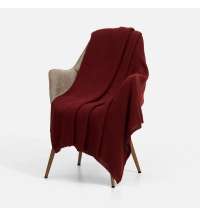 Плед Longview, темно-красный (винный)