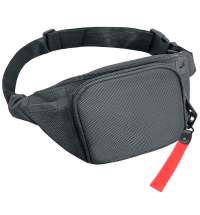 Поясная сумка SPLIT TO GO, Серый/Красный