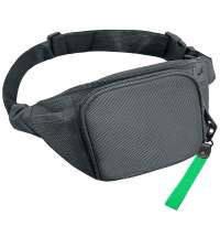 Поясная сумка SPLIT TO GO, Серый/Зелёный