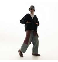 Ветровка (анорак) оверсайз унисекс RISSMAN, черная, размер XS/S