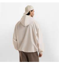 Ветровка (анорак) оверсайз унисекс RISSMAN, бежевая, размер XS/S