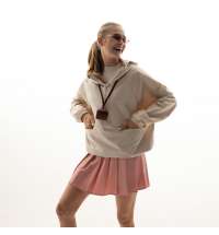 Ветровка (анорак) оверсайз унисекс RISSMAN, бежевая, размер XL/XXL