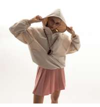 Ветровка (анорак) оверсайз унисекс RISSMAN, бежевая, размер XL/XXL