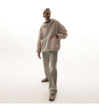 Ветровка (анорак) оверсайз унисекс RISSMAN, бежевая, размер XL/XXL