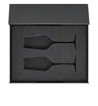 Ложемент под 2 бокала для шампанского (рифленое стекло) в среднюю коробку-трансформер (арт. 695721)