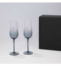 Подарочный набор 2 бокала для шампанского Mancera в черной коробке