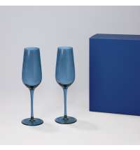 Подарочный набор 2 бокала для шампанского Toscana в синей коробке