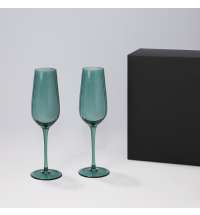 Подарочный набор 2 бокала для шампанского Capri в черной коробке