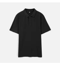 Рубашка поло унисекс Tervise, черная