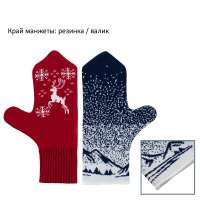 Варежки на заказ Mani, акрил