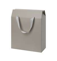 Подарочная коробка-пакет универсальная большая, серая