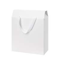 Подарочная коробка-пакет универсальная большая, белая