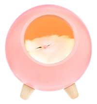 Беспроводная лампа-колонка Right Meow, розовая